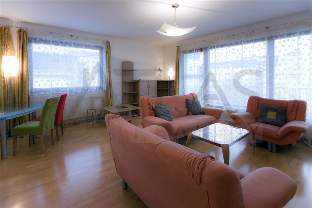 Nice living room - Two-bedroom Apartment 117 sqm Prague 6 - Vokovice development Cerveny Vrch, Nepalska street