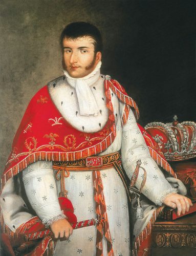 Augustin Iturbide jako císař Augustin I.