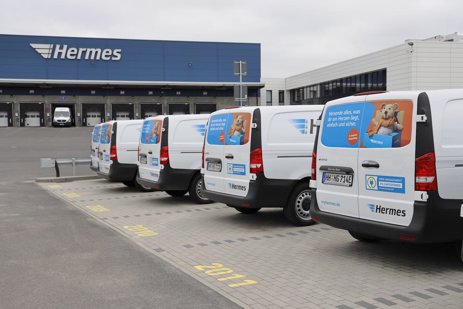 Hermes usiluje o dodávky bez emisí po celém Hamburku