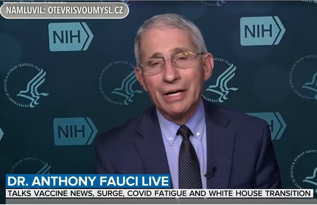 Skutečný Anthony Fauci: Všichni si zaslouží znát pravdu